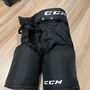 CCM Black Athletic Hockey Shorts with Streamlined Design